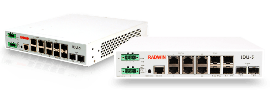 Radwin IDU-S Layer 2 Indoor Switch - Managed, Dual DC Input, PSU Excluded