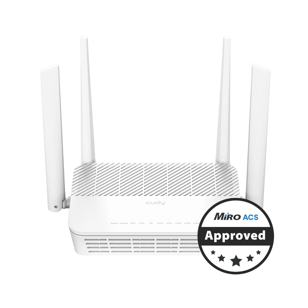 Cudy Dual Band WiFi 6 3000Mbps 5dBi Gigabit Mesh Router White
