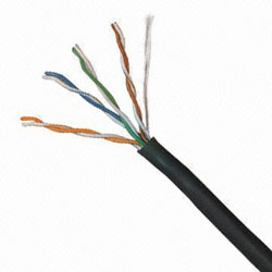 Acconet CAT5 UV Outdoor Ethernet Cable 500m Black CCA SF/TP Roll