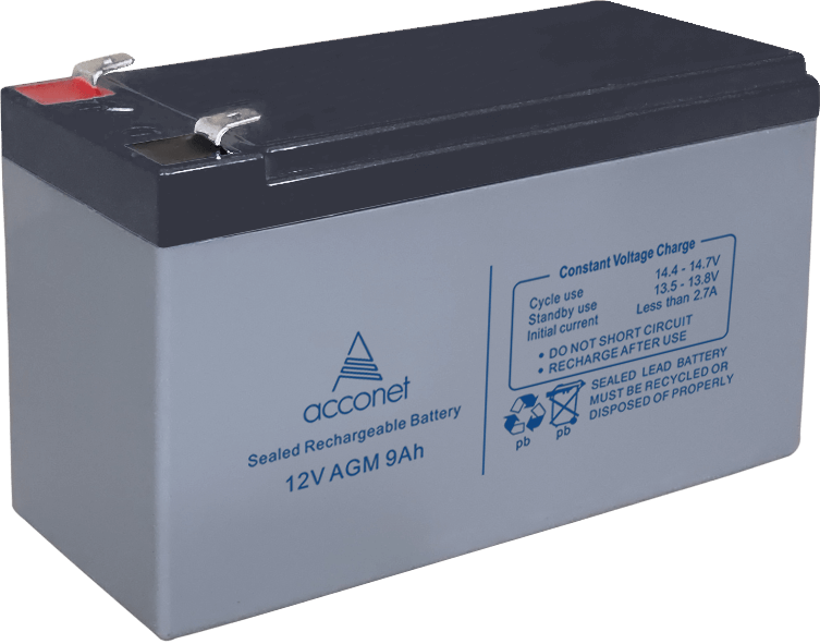 Acconet 12V AGM 9Ah Deep Cycle Battery