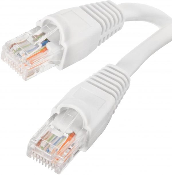 Acconet CAT6 1m UTP Flylead (Patch Lead) White
