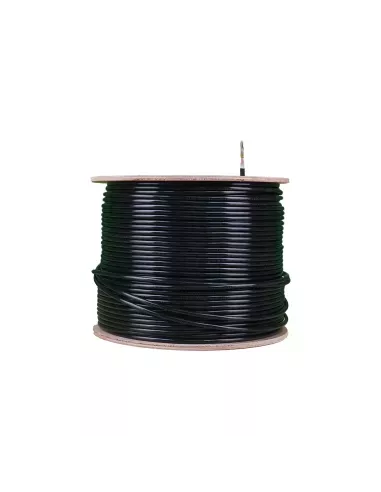 Acconet CAT6 UV Outdoor Ethernet Cable 305m Black Solid Core FTP Pull Box