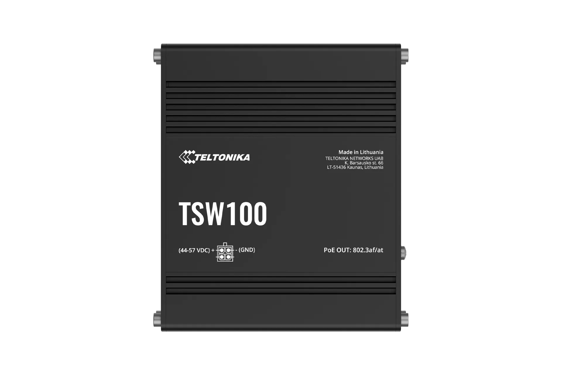 Teltonika Industrial Unmanaged 5 Port PoE+ Ethernet Switch