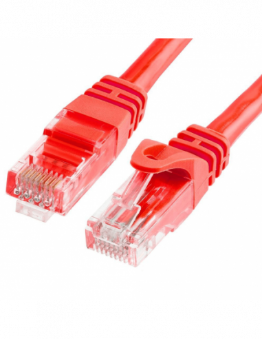 Acconet CAT6 0.5m UTP Flylead (Patch Lead) Red