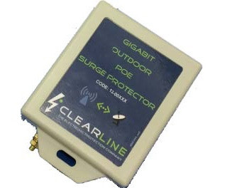 Clearline outdoor single port POE RJ45 surge arrestor