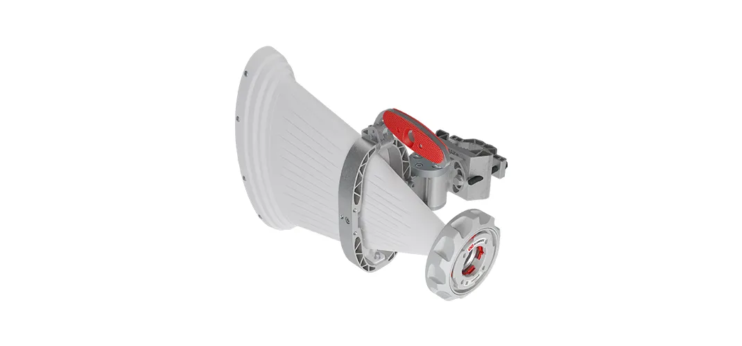 RF Elements 45° Wideband Asymmetrical Horn Antenna
