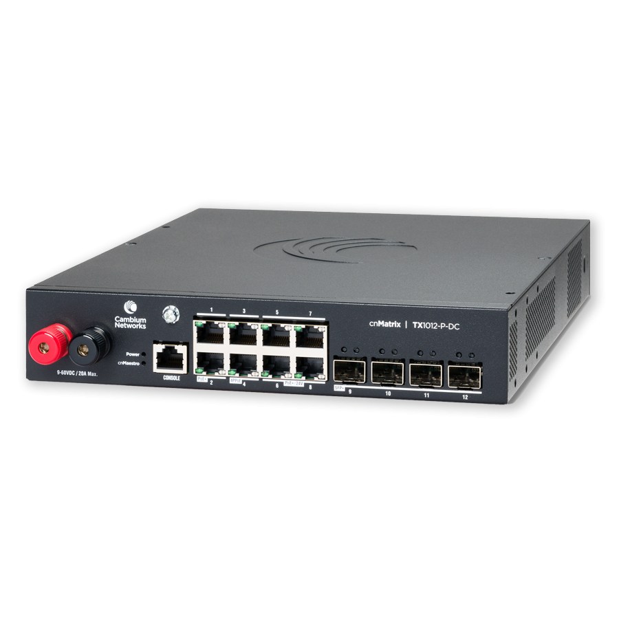 Cambium cnMatrix 12 Port PoE DC Switch