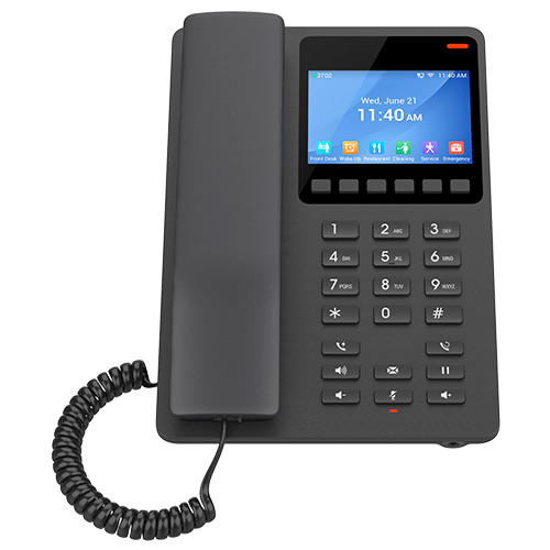 Grandstream 2 Line 3.5'' Color LCD Hotel Phone Black