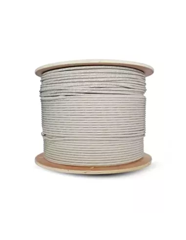 Essential CAT5e Indoor Ethernet Cable 500m Grey Solid Copper UTP Roll