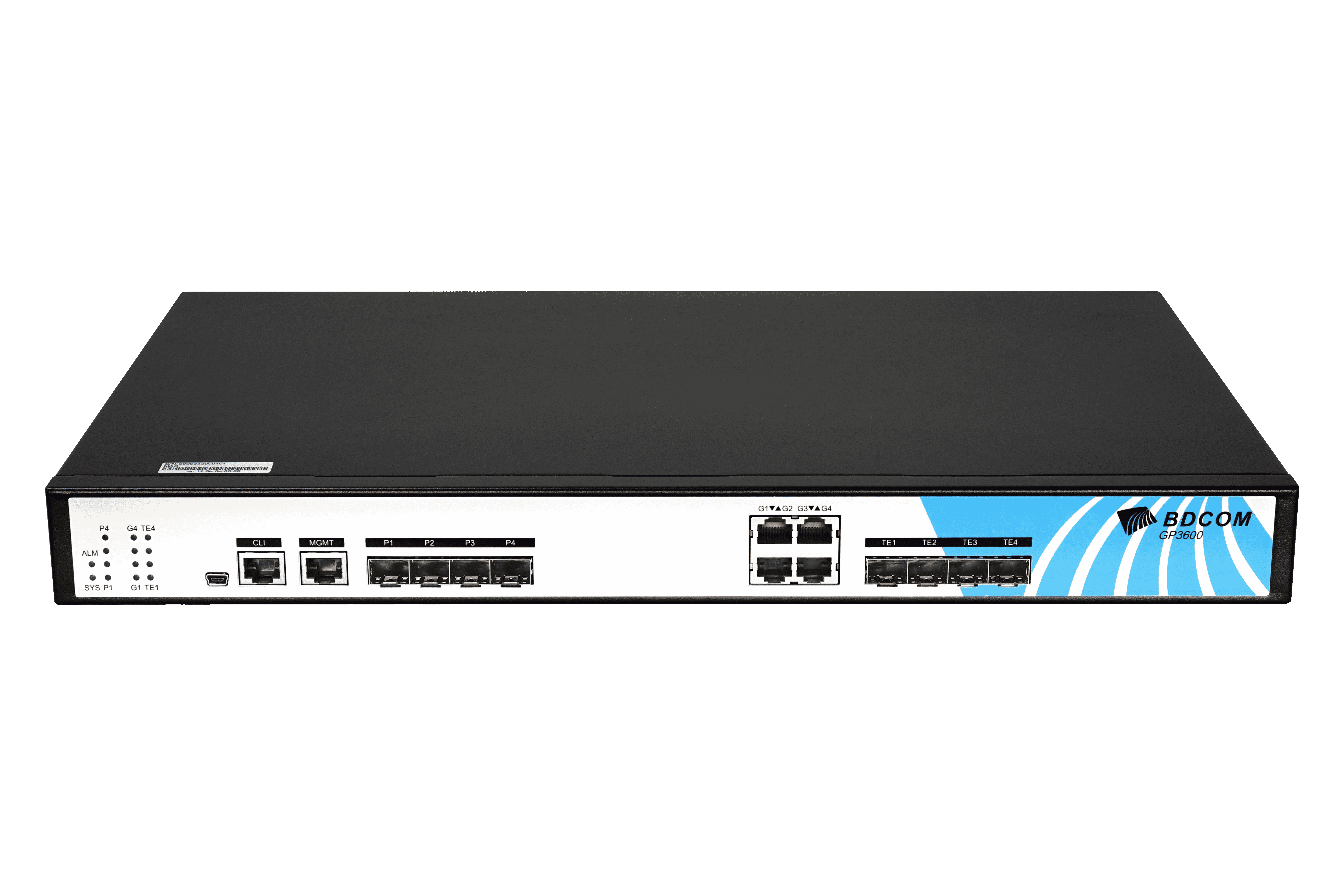 BDCOM 4 Port GPON OLT Headend - Dual Internal AC PSU