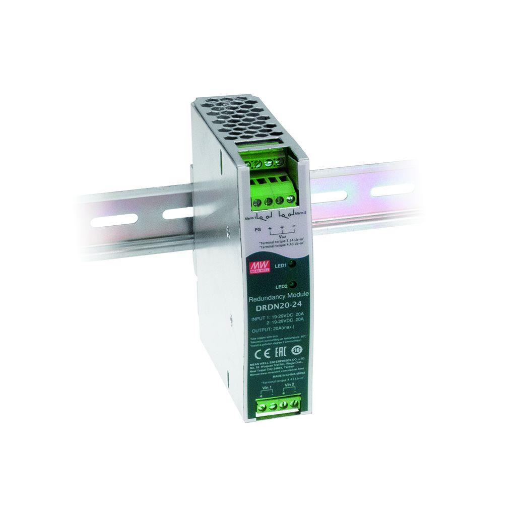 Meanwell 20A Din Rail Redundancy Module 24V