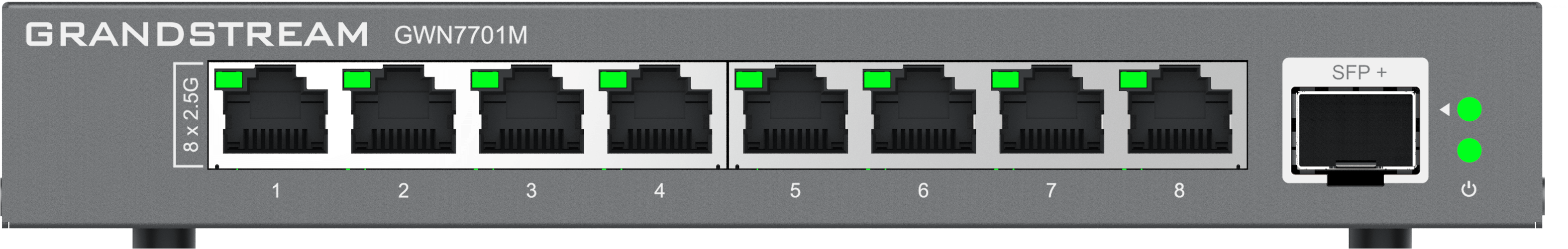 Grandstream Enterprise 8 port Unmanaged 2.5G Switch