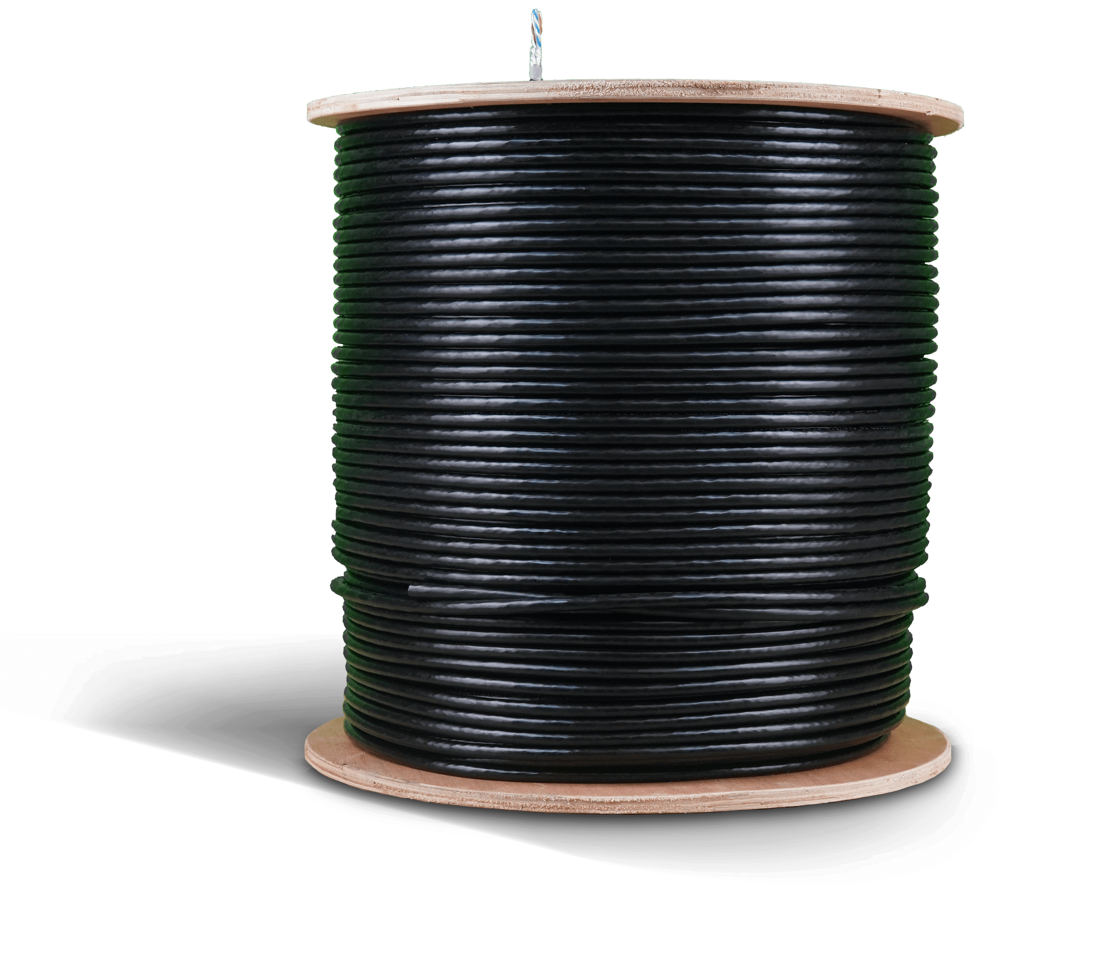 Acconet CAT6 UV Outdoor Ethernet Cable 500m Black Solid Copper SF/TP Roll