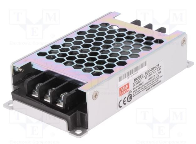 Mean Well 30W Railway DC - DC Converter 24VDC