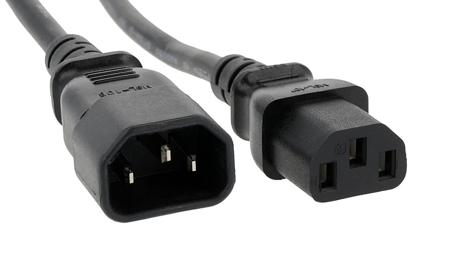 Power Cord - Kettle Cord (C13) Male-Female Extension Cable, 1.8 Meter