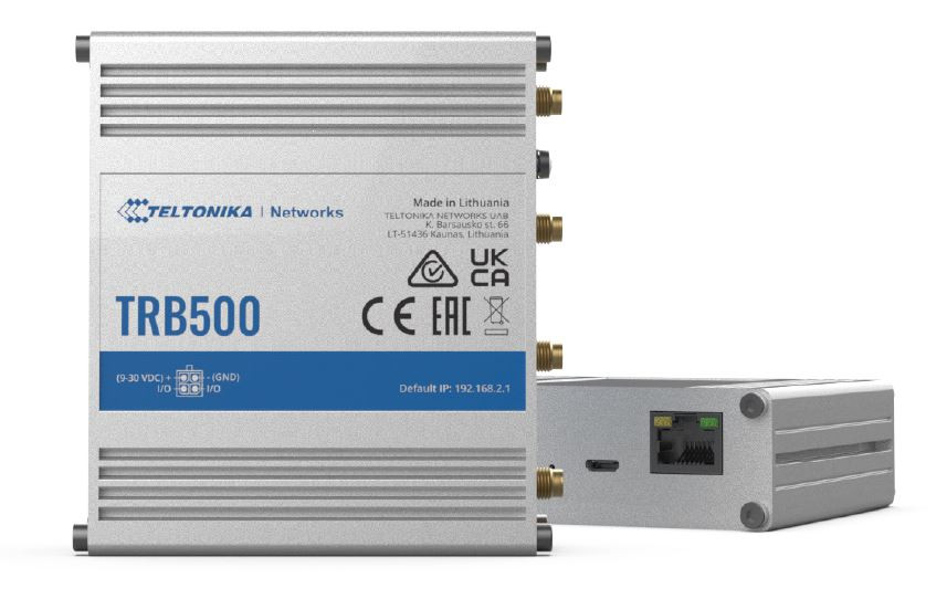 Teltonika Industrial 5G Gateway, backwards compatible with 4G, 1x SIM Slot