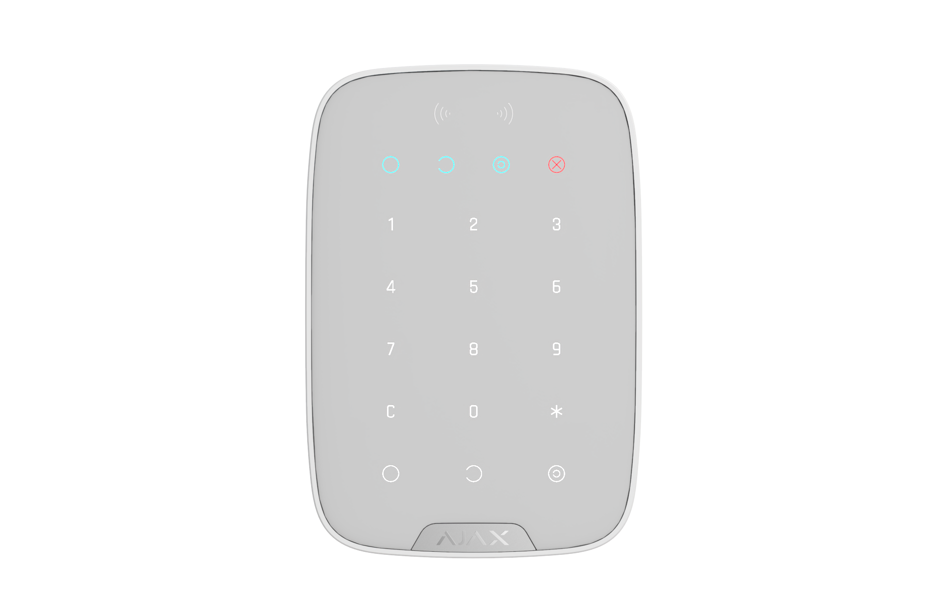 AJAX Security - Keypad Plus Jeweller, Wireless White Indoor Keypad