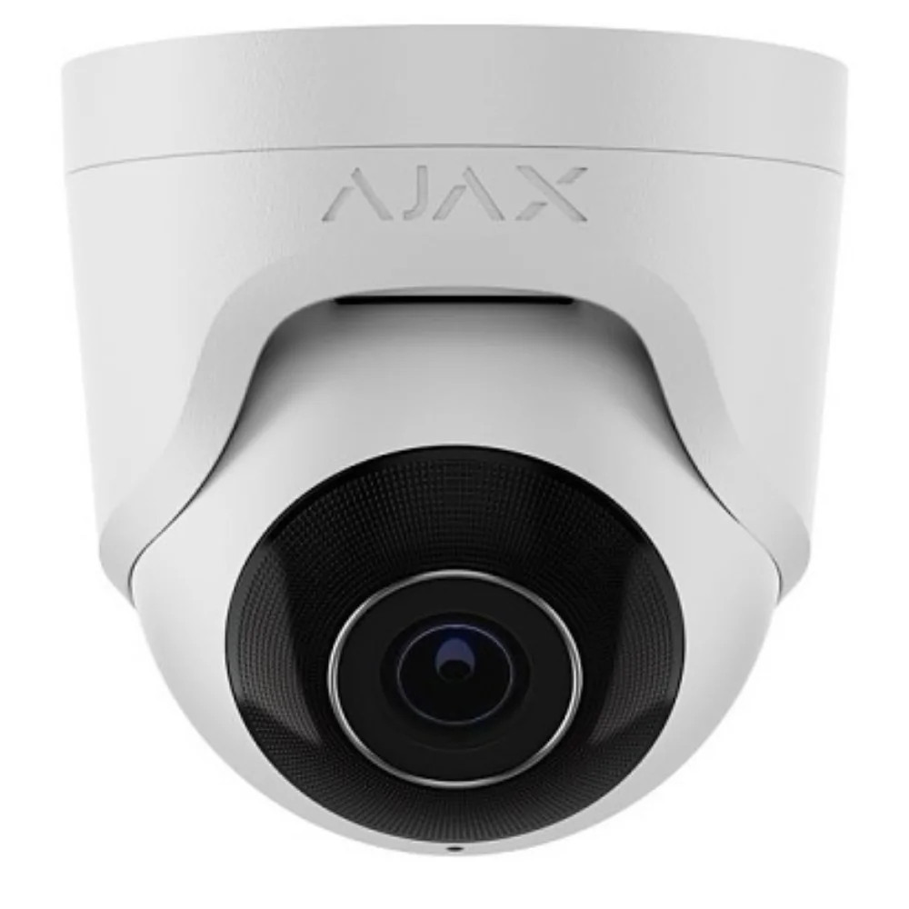 AJAX Security - 5MP IP White Turret Camera with a 4.00 mm focused Lens