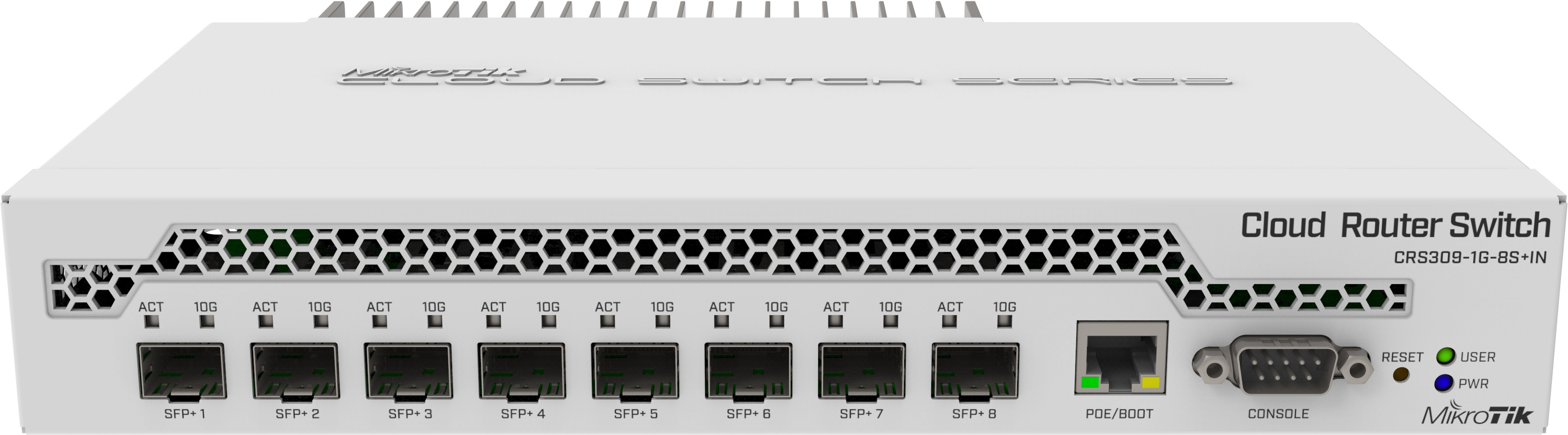 MikroTik Cloud Router Switch 8 Port SFP+ with PoE Input