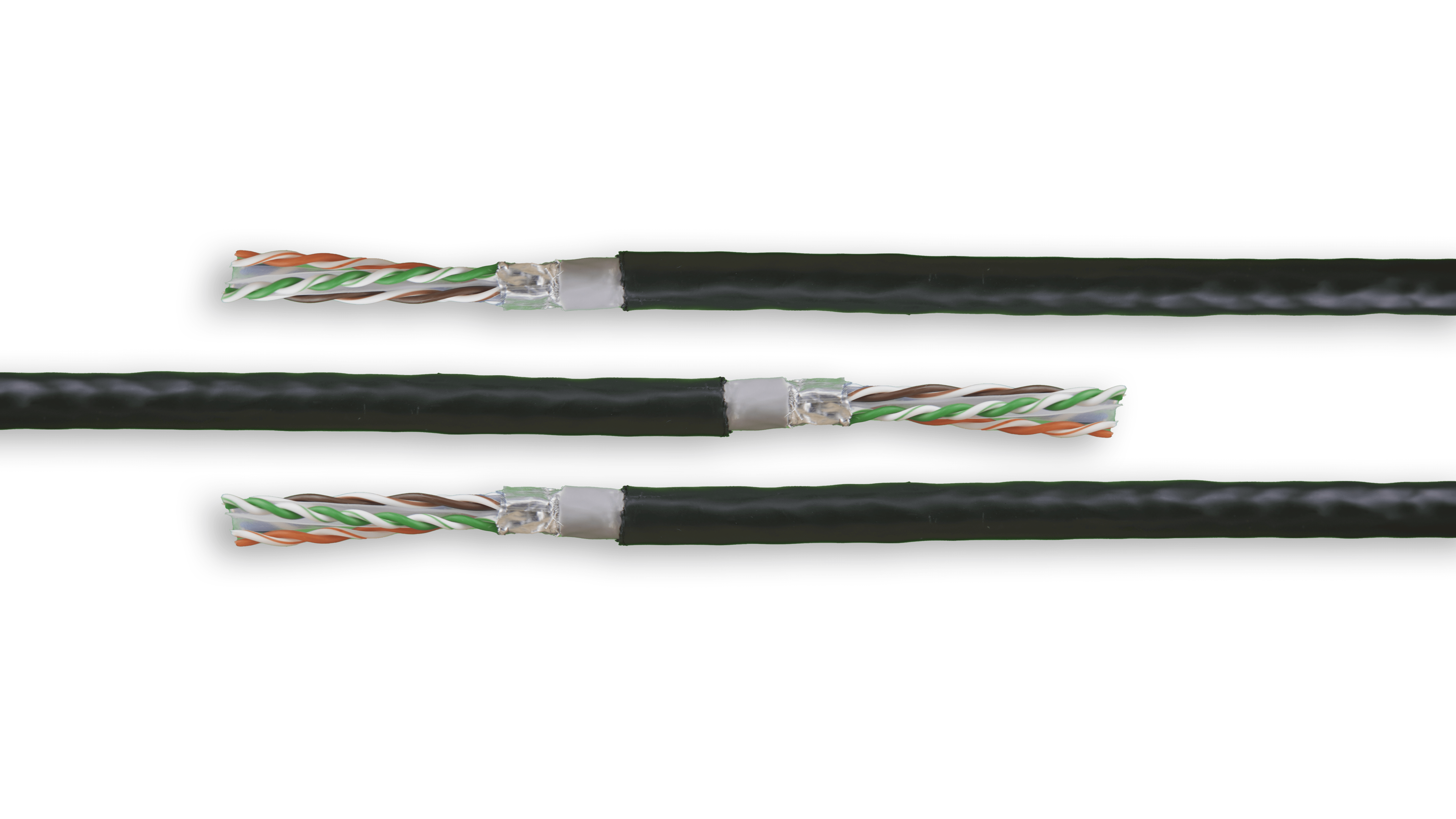 Acconet CAT6 UV Outdoor Ethernet Cable 100m Black CCA SF/TP Pull Box