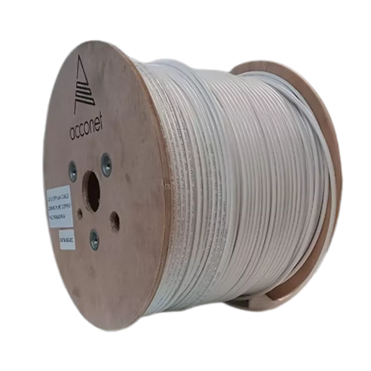 Acconet CAT6 Indoor Ethernet Cable 500m White Solid Copper UTP Roll