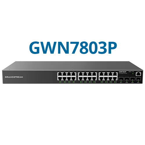 Grandstream Enterprise L2++ 24 port Managed GbE PoE Switch 400W