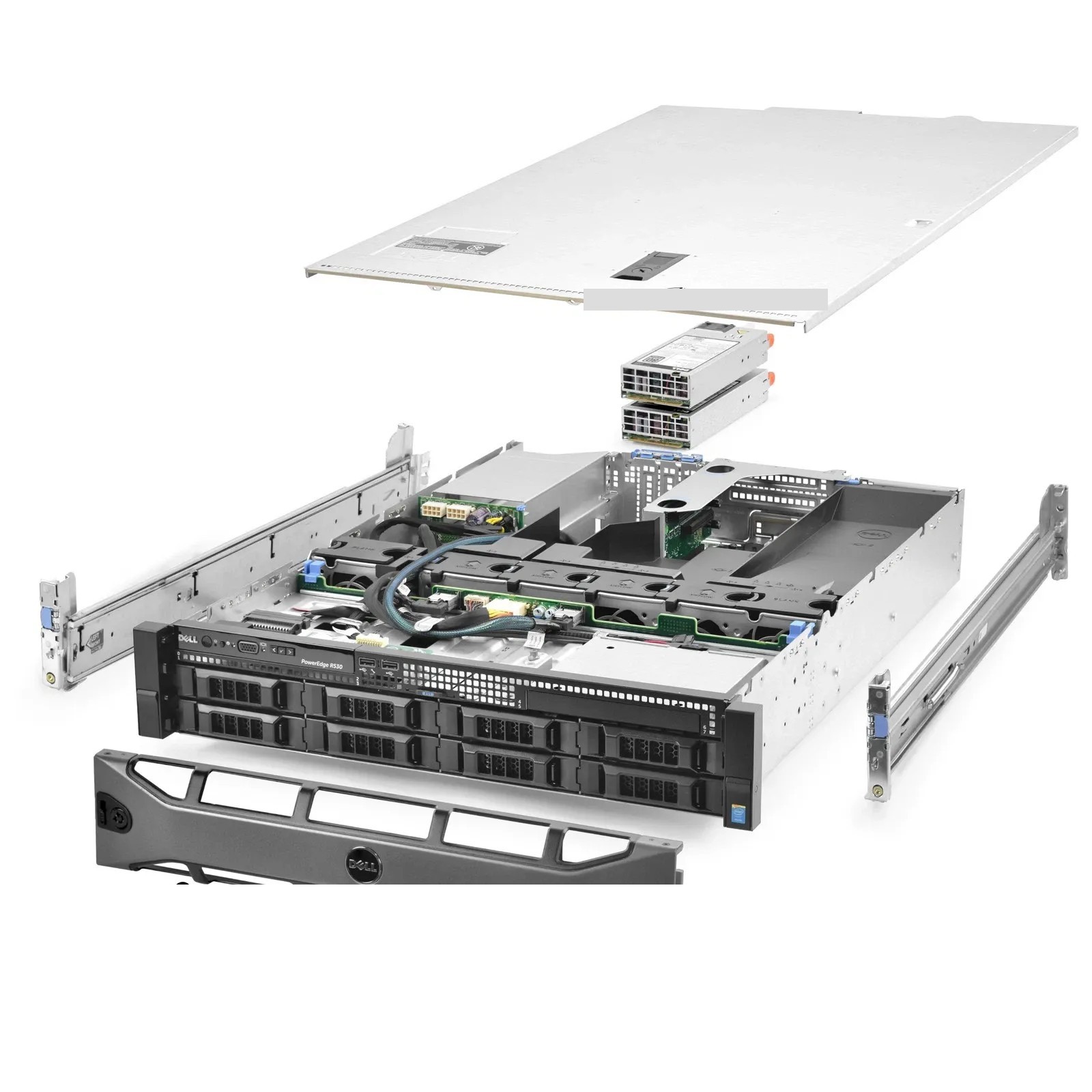 Dell PowerEdge R530 Server 8-Bay LFF 2.10Ghz 16-Core 32GB RAM Rails File Hosting