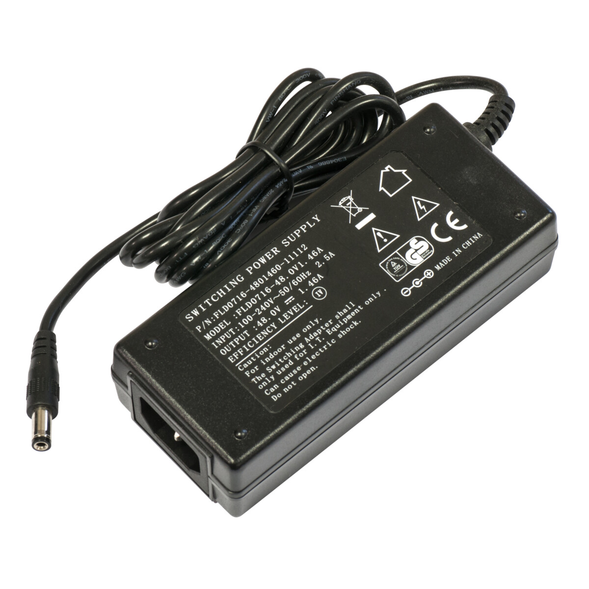 MikroTik Power Supply 48V 1.46A Straight DC plug