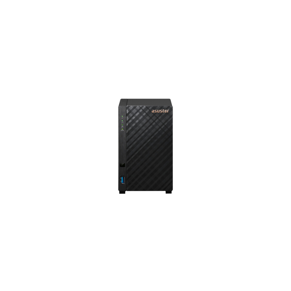 Asustor Drivestor 2 AS1102T - 2 Bay NAS, 1.4GHz Quad Core, Single 2.5GbE Port, 1GB RAM DDR4, Network Attached