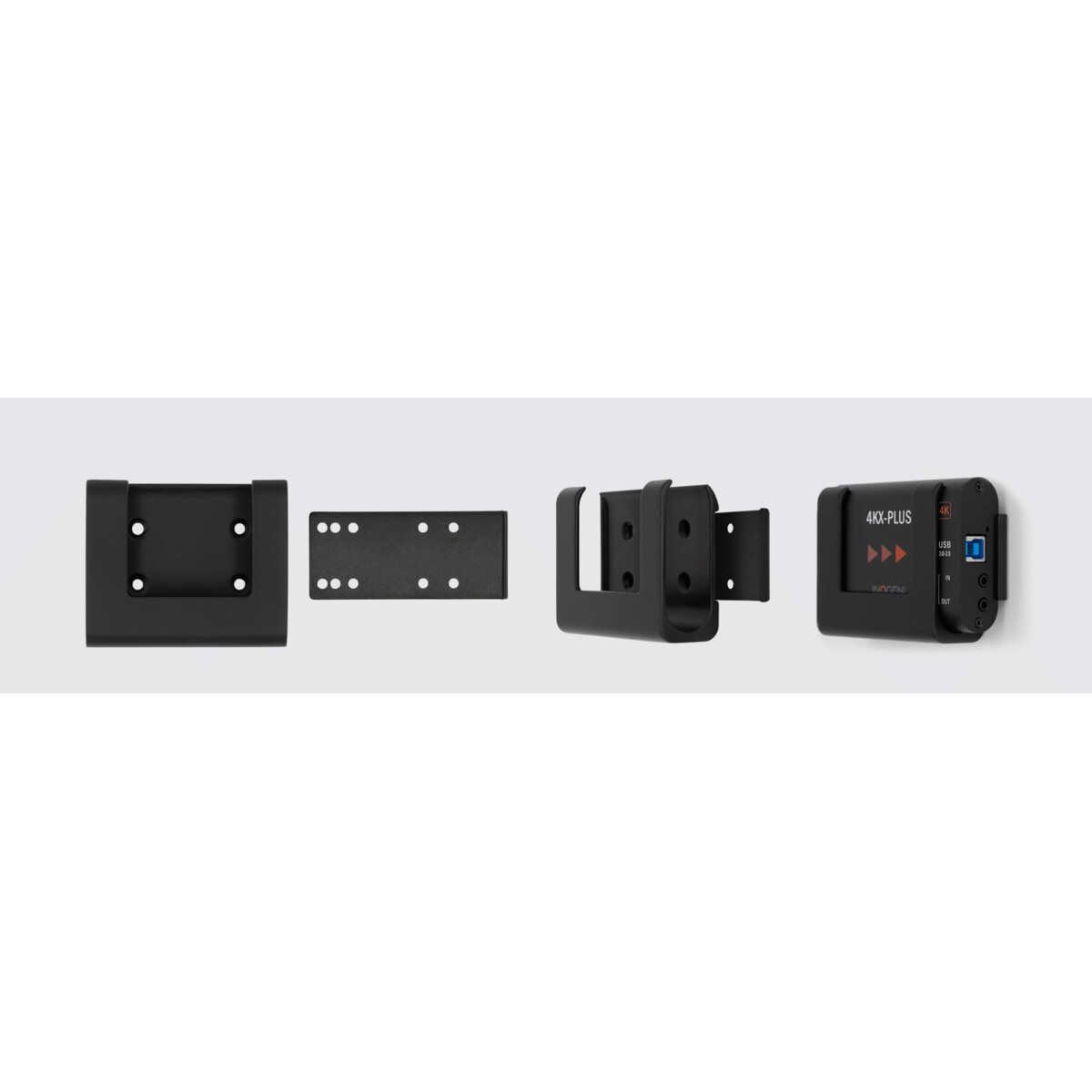 Inogeni INO-MOUNT, a versatile mounting solution for all INOGENI converters and the U-BRIDGE 3. Built for stab