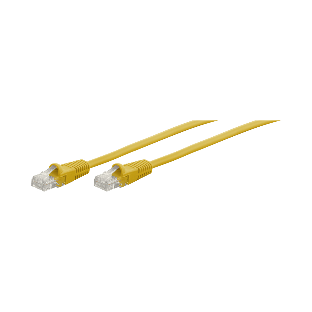 1M CAT5E Moulded Flylead - Yellow