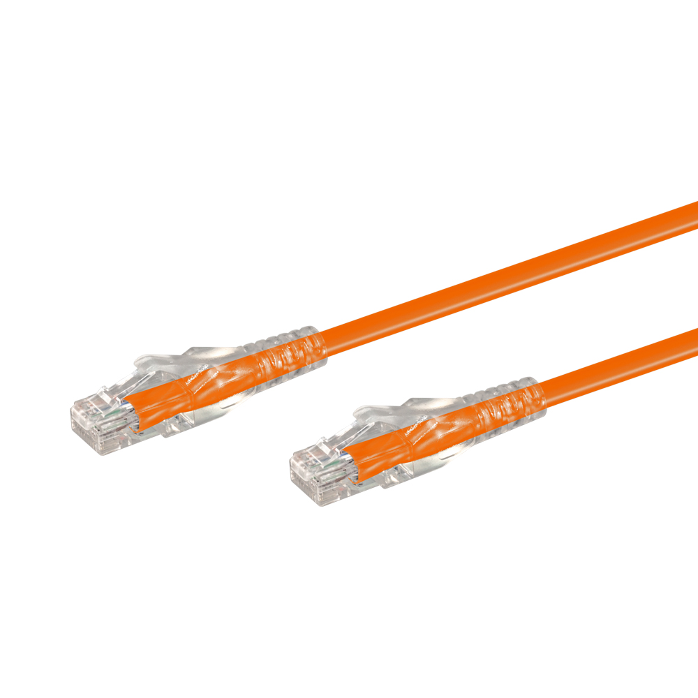 20M CAT6 Moulded Flylead - Orange