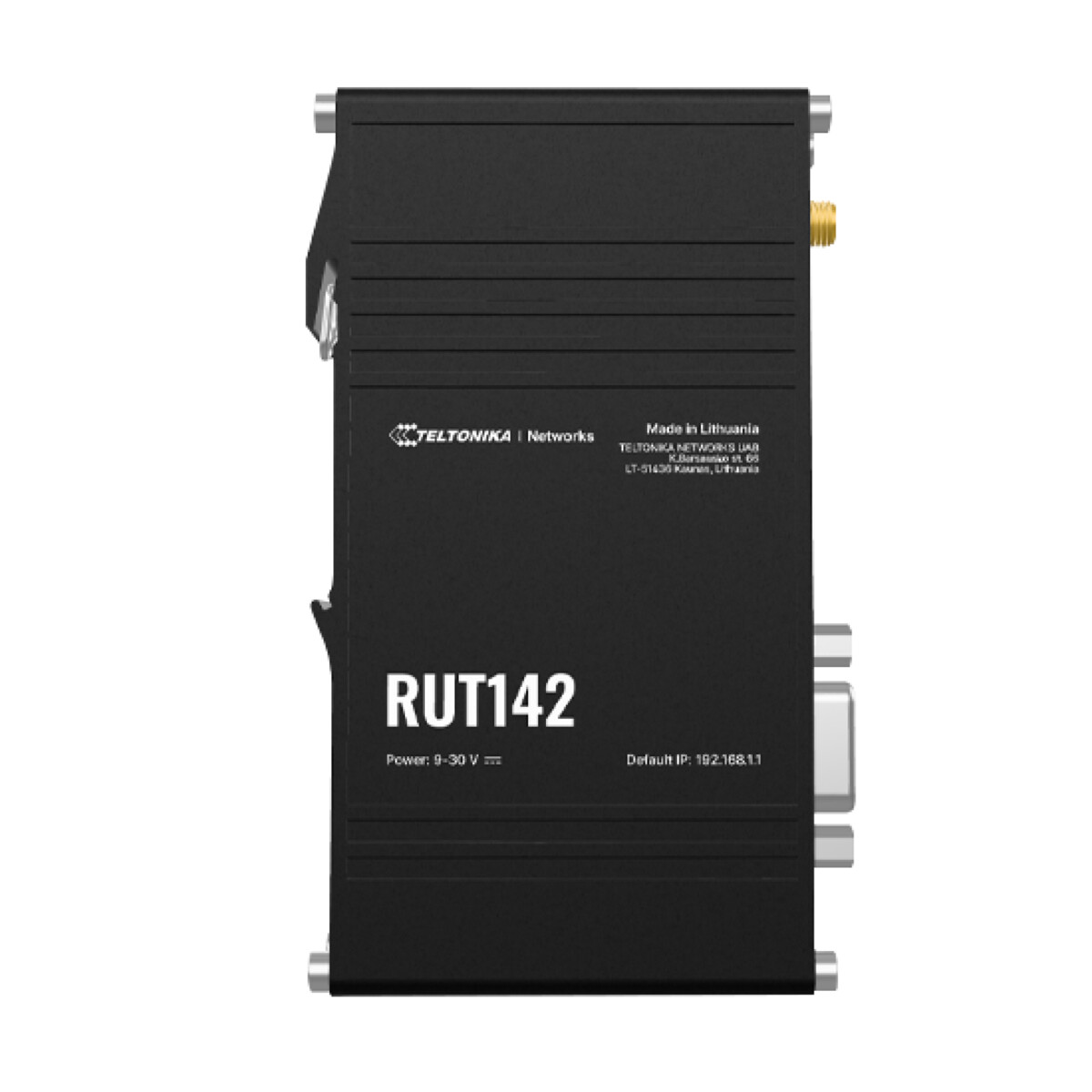 Teltonika RUT142Wi-Fi 4 Router, 2 x 10/100 Mbps Ethernet ports, Modbus, DLMS, DNP3, RS232