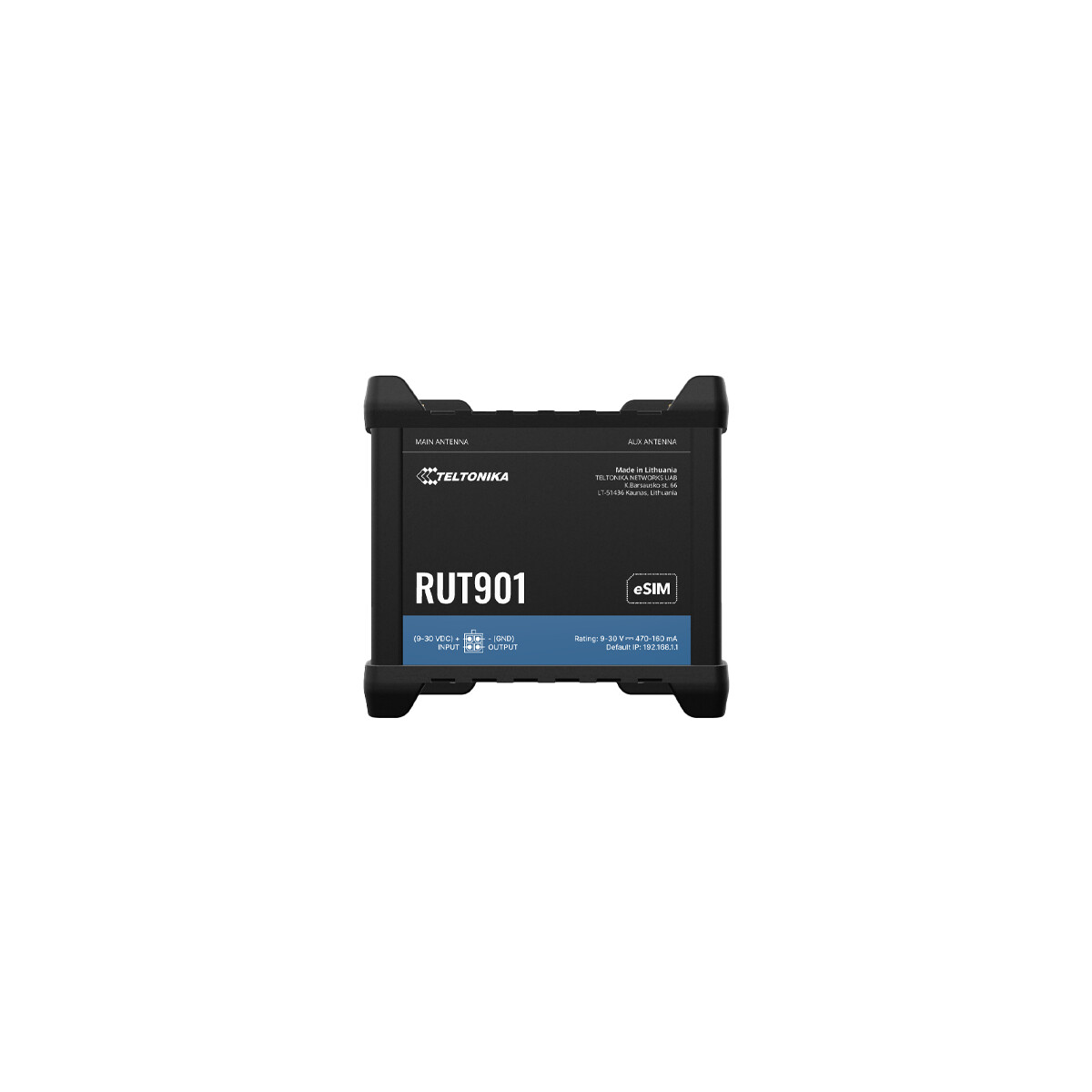 Teltonika RUT901 LTE Cat 4 Industrial Router,Dual-SIM, Wi-FI 4, 1 x WAN(100Mbps), 3 x LAN(100Mbps), MQTT, MODB