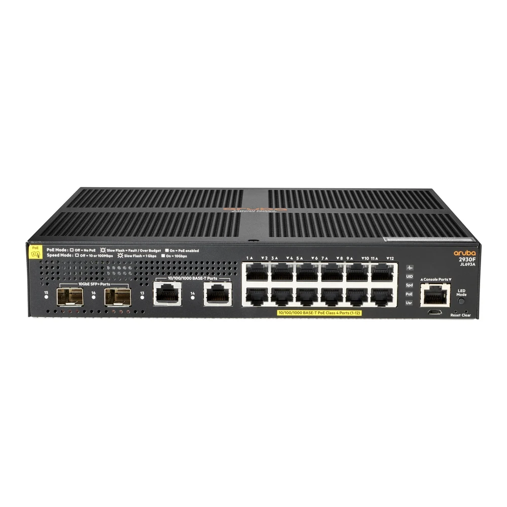 Aruba 2930F 12G PoE+ Swch