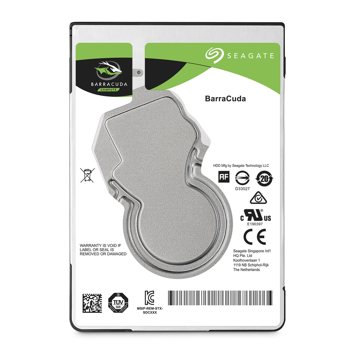 Seagate BarraCuda 500GB SATA III 2.5" Hard Disk Drive (5400rpm) 128MB Cache