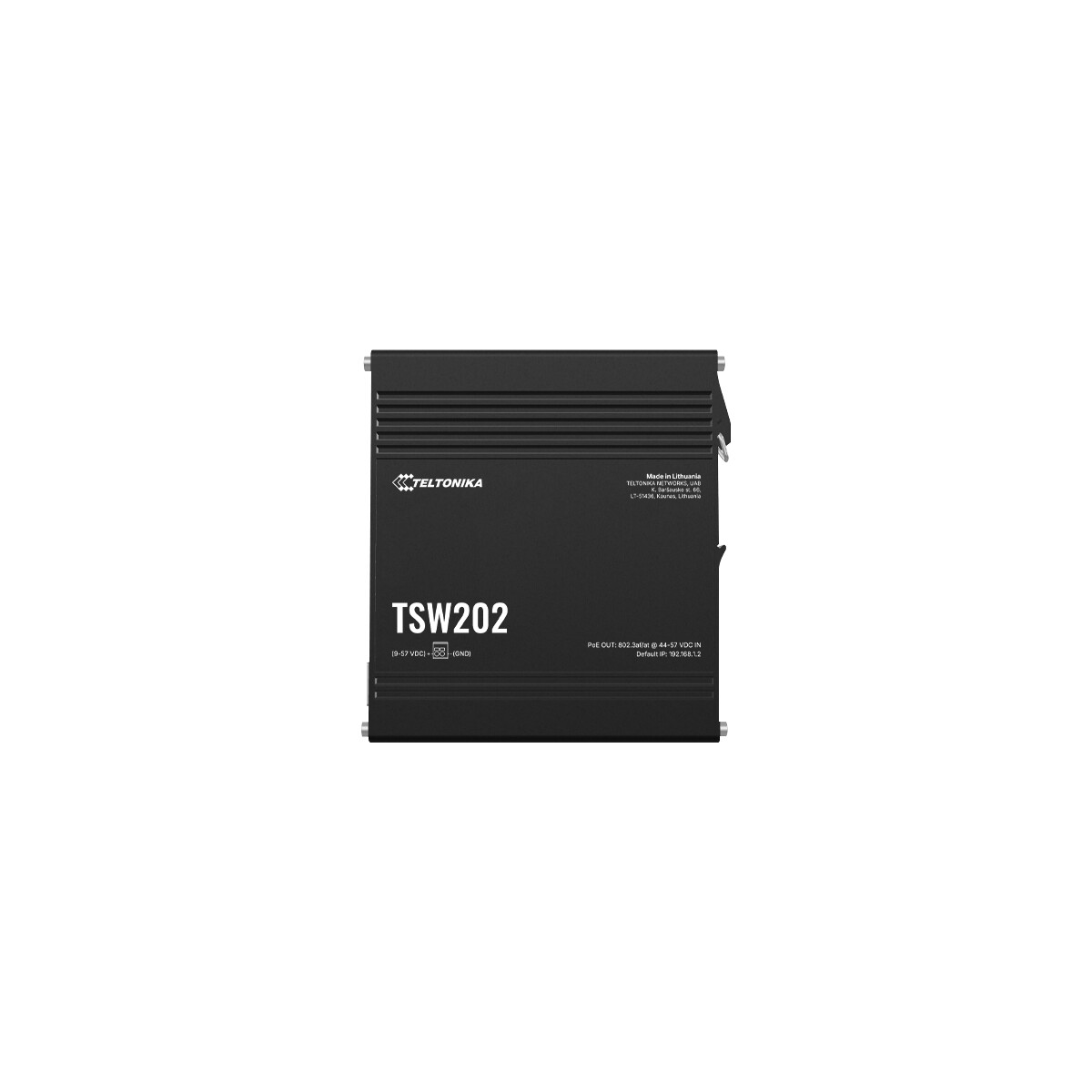 Teltonika TSW202 Layer 2+, 8 x 1 Gbps 2 x SFP Managed POE Switch (240W), Profinet