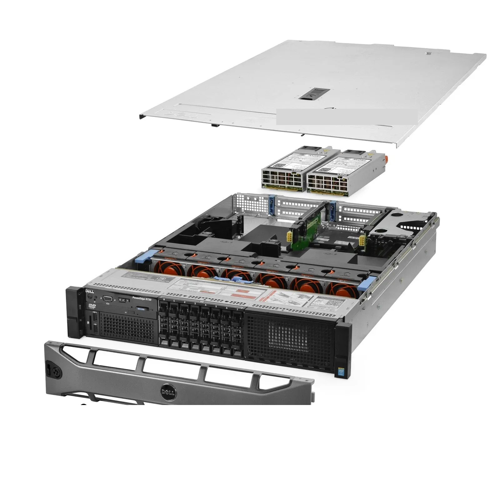 Dell PowerEdge R730 8-Bay SFF Server 2.30Ghz 18-Core 64GB RAM + 2x Caddies File