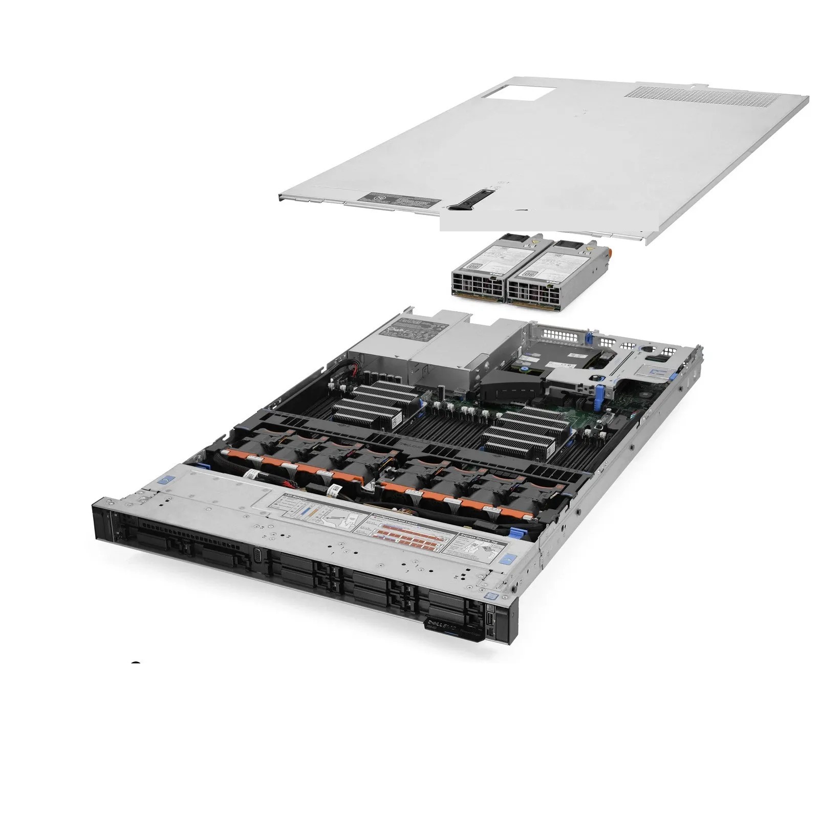 Dell PowerEdge R640 Server 8-Bay SFF 2.10Ghz 44-Core 96GB RAM + 6x Caddies Media