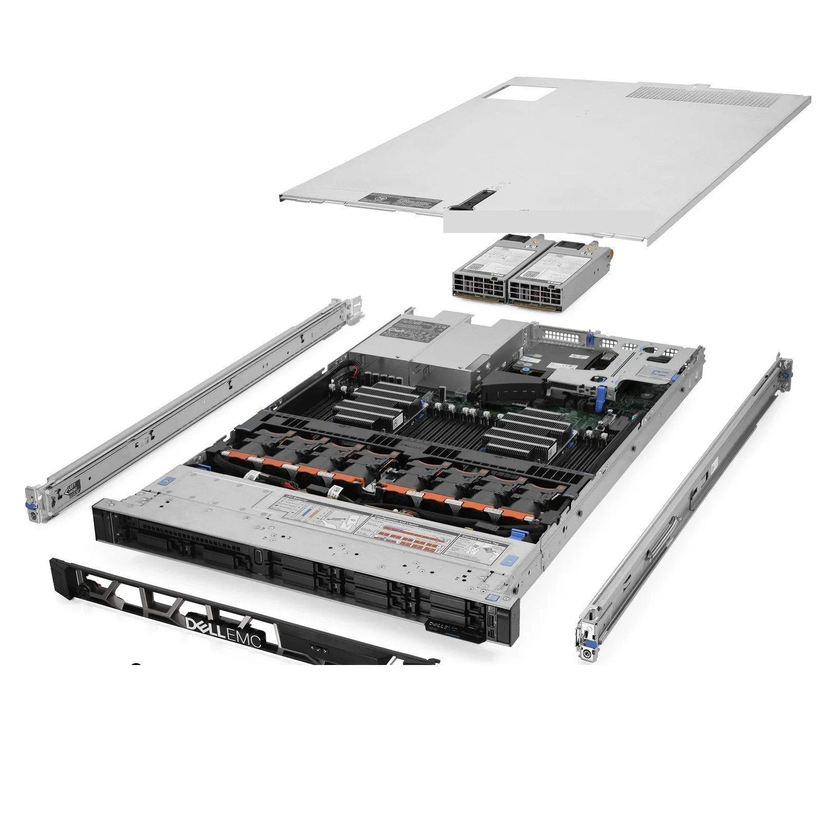 Dell PowerEdge R640 Server 8B SFF 2.50Ghz 40-Core 64GB RAM + 8x Caddies + Rails