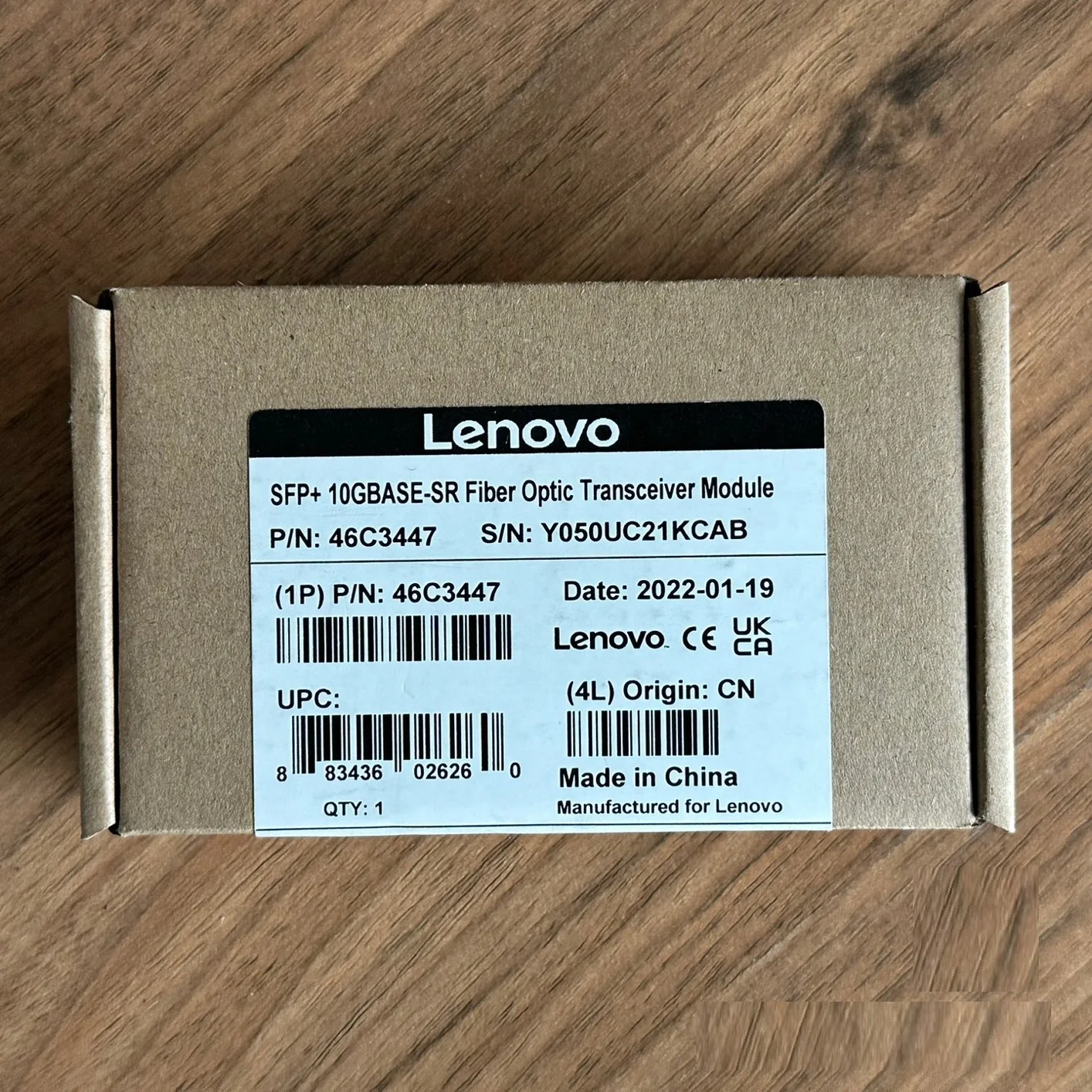 Lenovo 10GBASE-LR SFP+ Transceiver