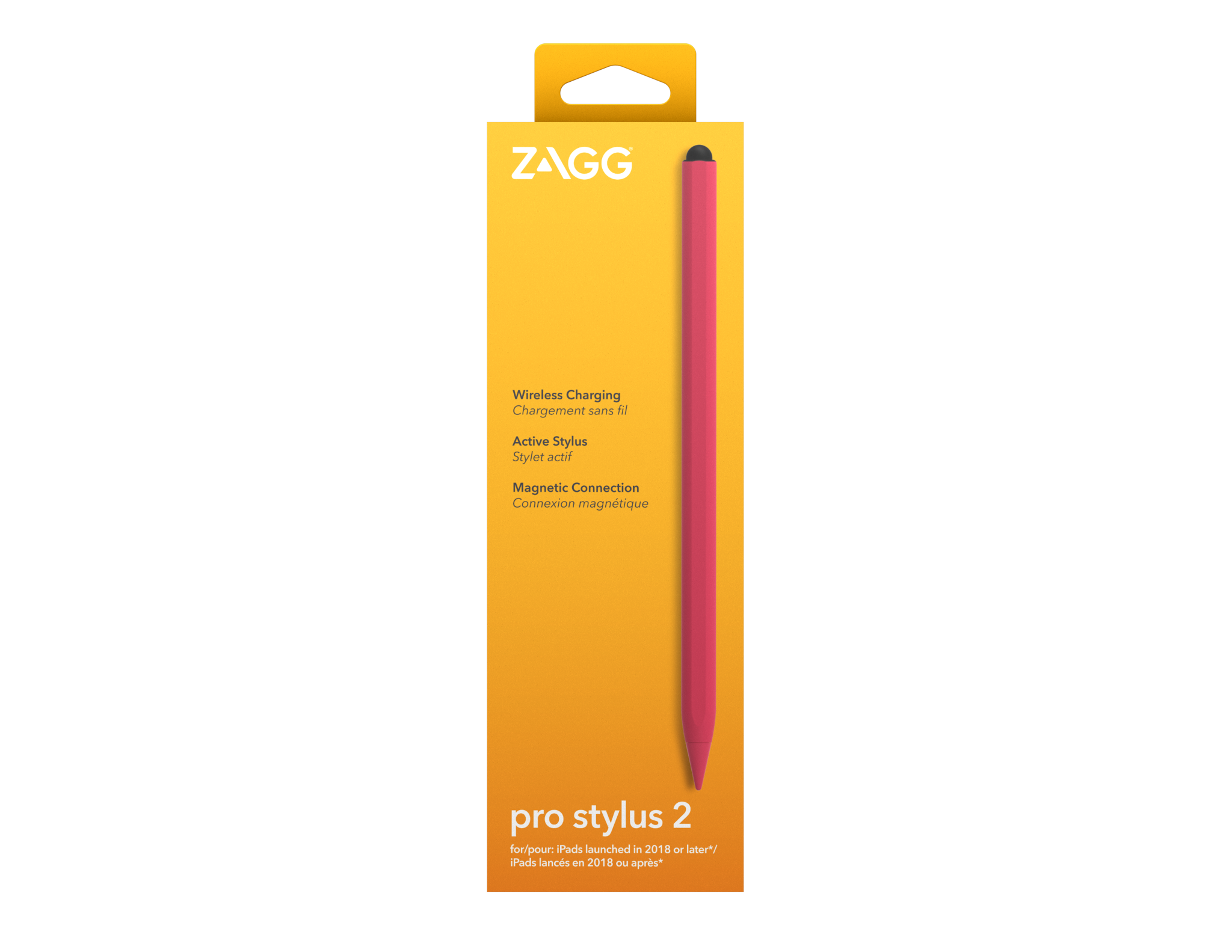 ZAGG Pro Stylus 2 Universal Stylus, Pink, Wirelessly Charged
