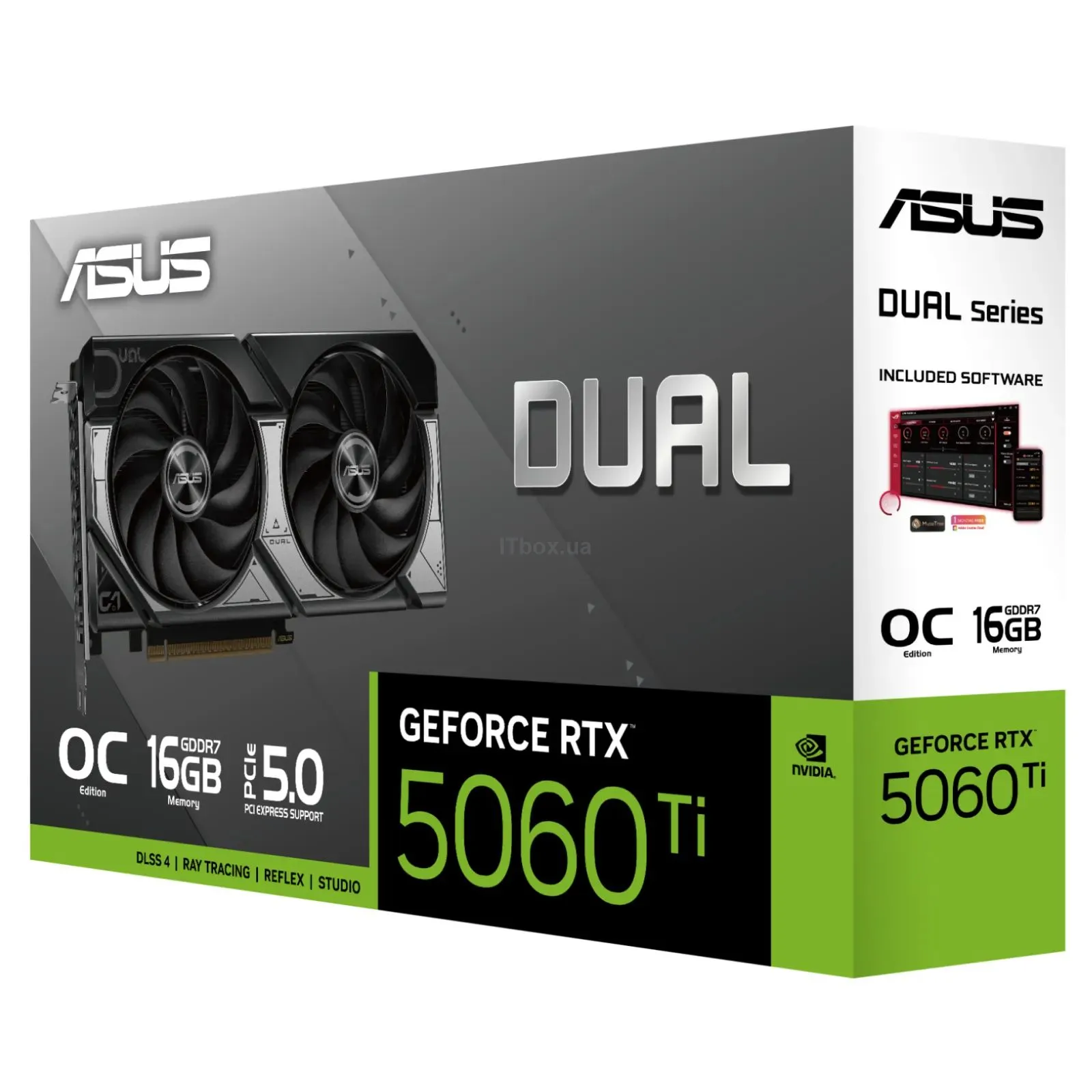 ASUS DUAL GeForce RTX 5060 Ti OC 16GB GDDR7 Graphics Card