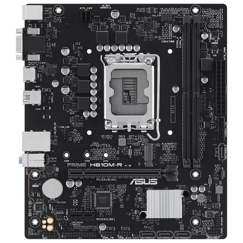 ASUS PRIME H610M-R-SI mATX Motherboard LGA1700 DDR5