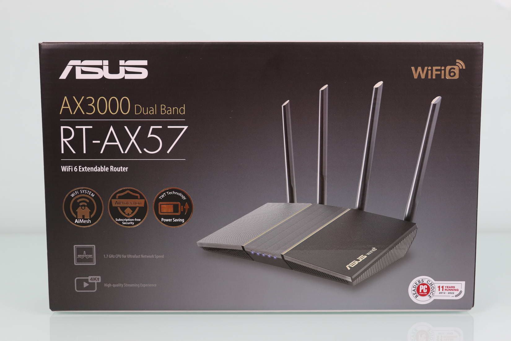 ASUS RT-AX57 AX3000 Dual-Band Wi-Fi 6 Router