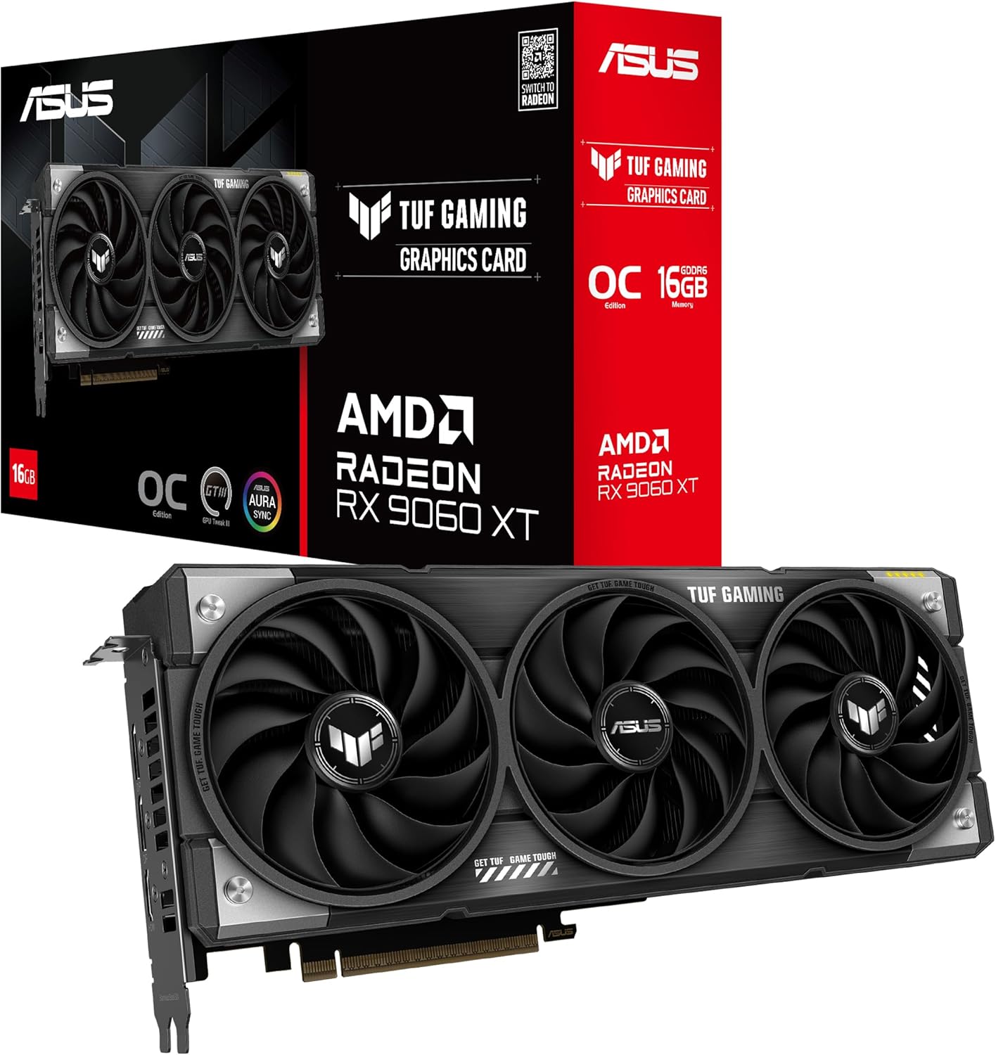ASUS TUF Gaming Radeon RX 9060 XT 8GB GDDR6 Graphics Card