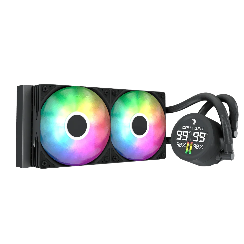 Aerocool Abyss L240 Black Digital Display 240mm ARGB Liquid Cooler