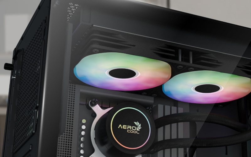 Aerocool Abyss L360 Black with Digital Display 360mm ARGB Liquid Cooler