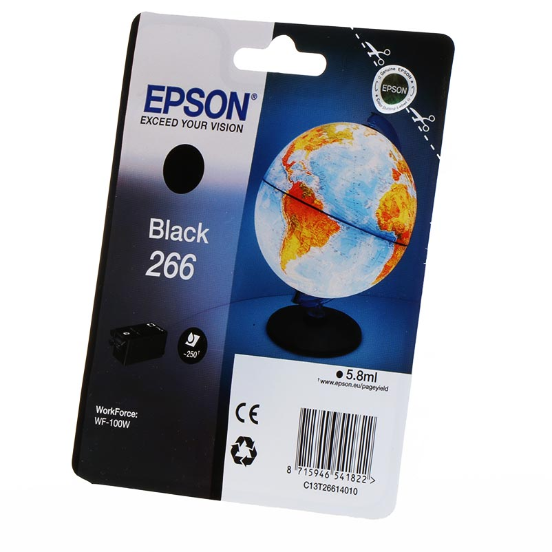 Epson 266 Globe Single Black Ink for WF-100W