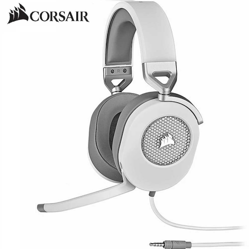Corsair HS80 RGB USB Premium Gaming Headset with 7.1 Surround Sound, White